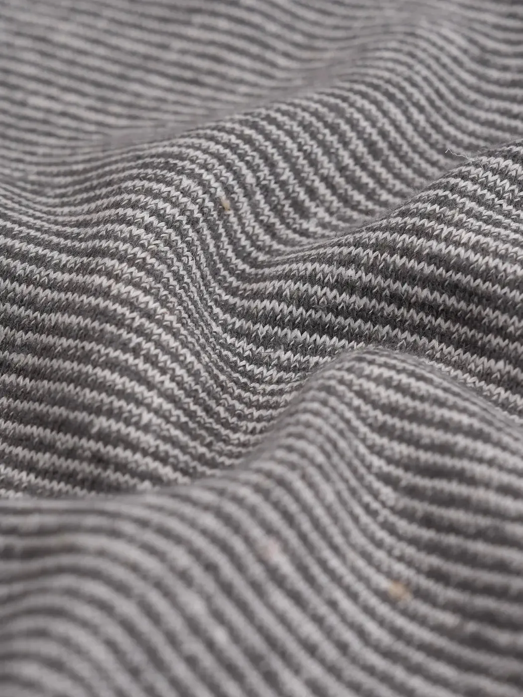 Hemp & Organic Cotton Heavy Weight Yarn Dye Stripe Fleece Fabric ( KF21B963E / KF21B963G )