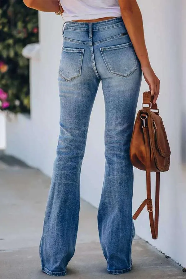 High Rise 90's Flare Denim Jeans