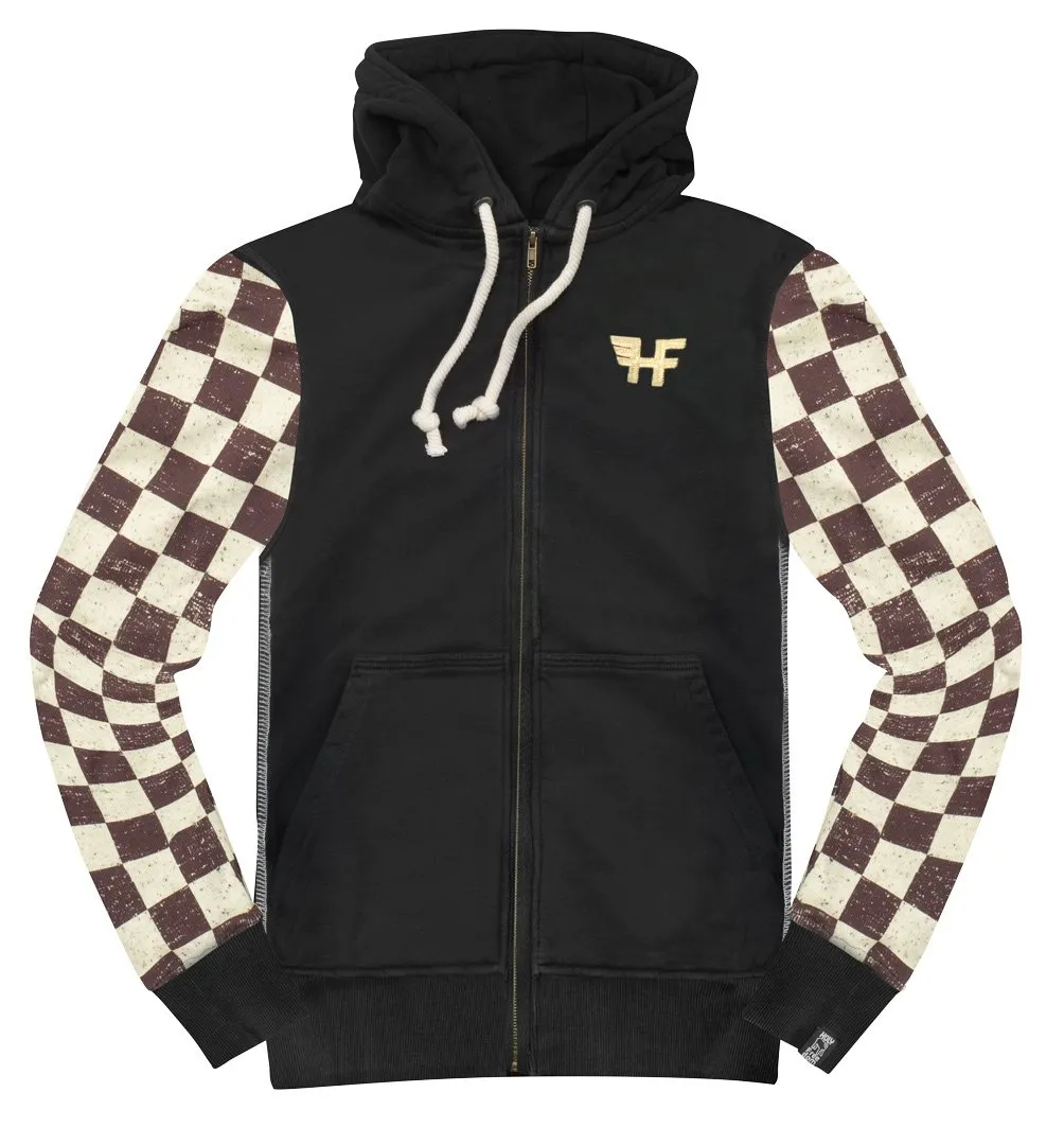 HolyFreedom Caferace sweatshirt with zip, brown