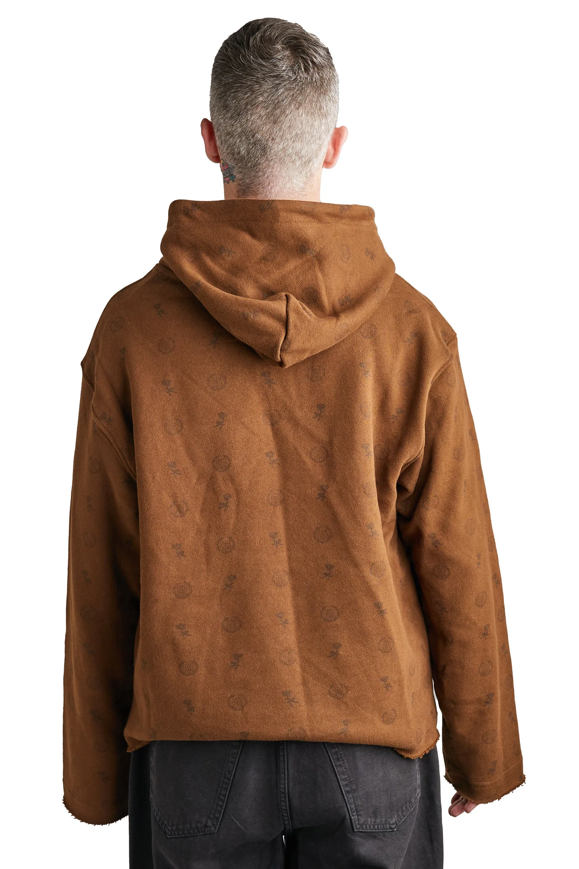 Honor The Gift Raw Edge Hoodie 'Brown'