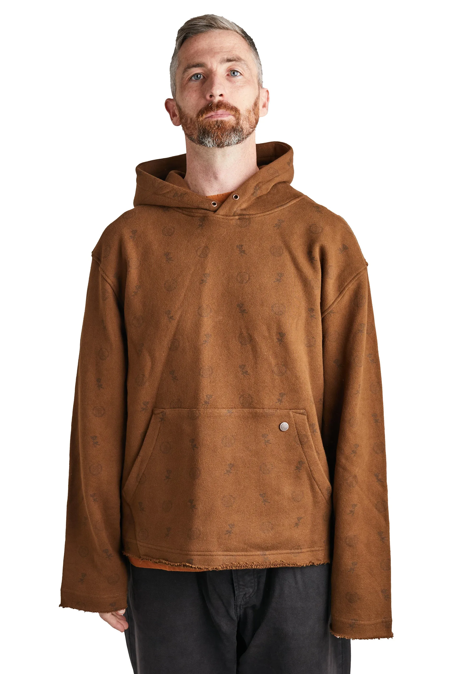 Honor The Gift Raw Edge Hoodie 'Brown'