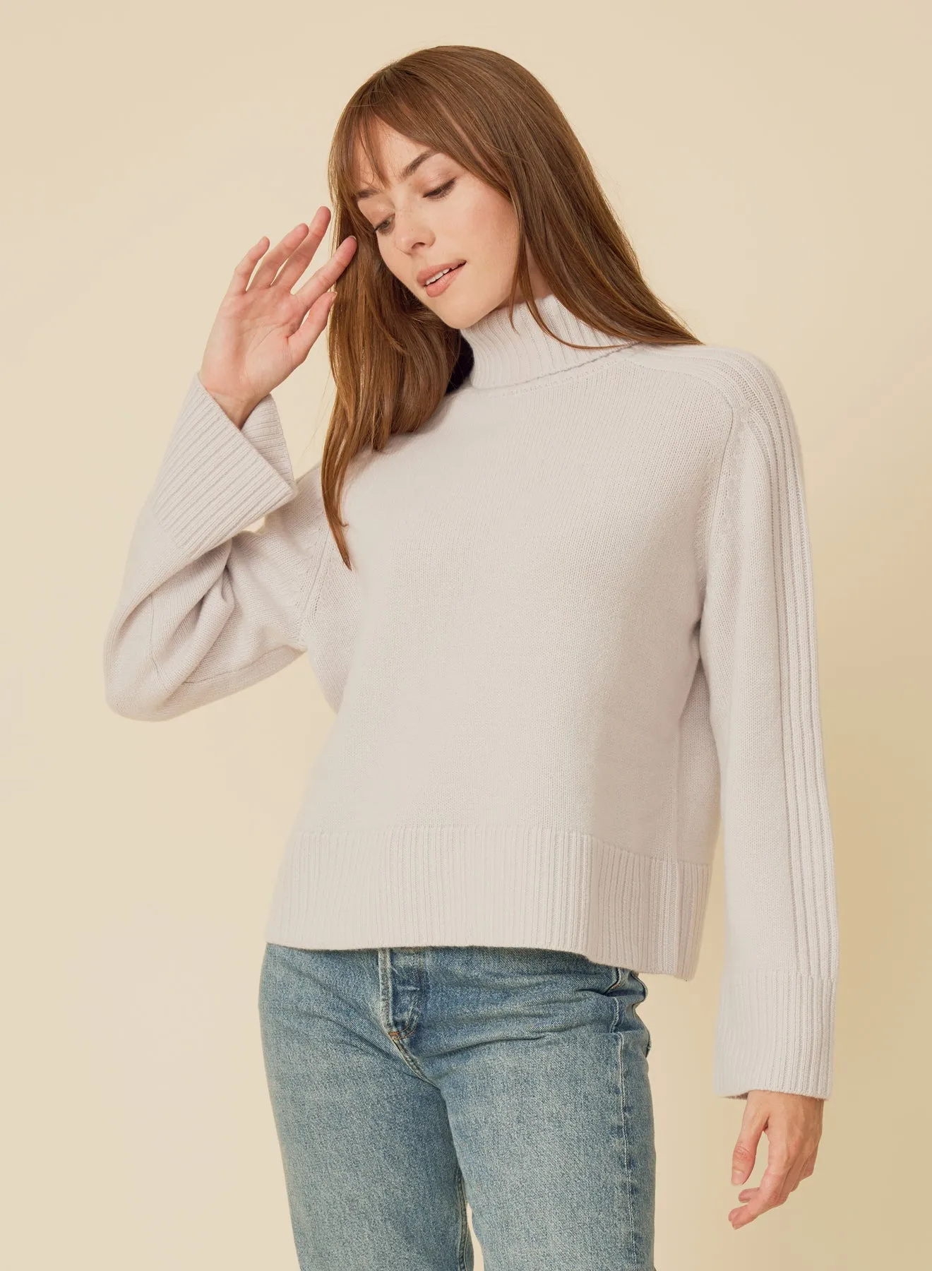 Keaton Cashmere Pullover - Salt