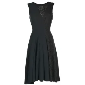 Lace Panelled Sleeveless Dress