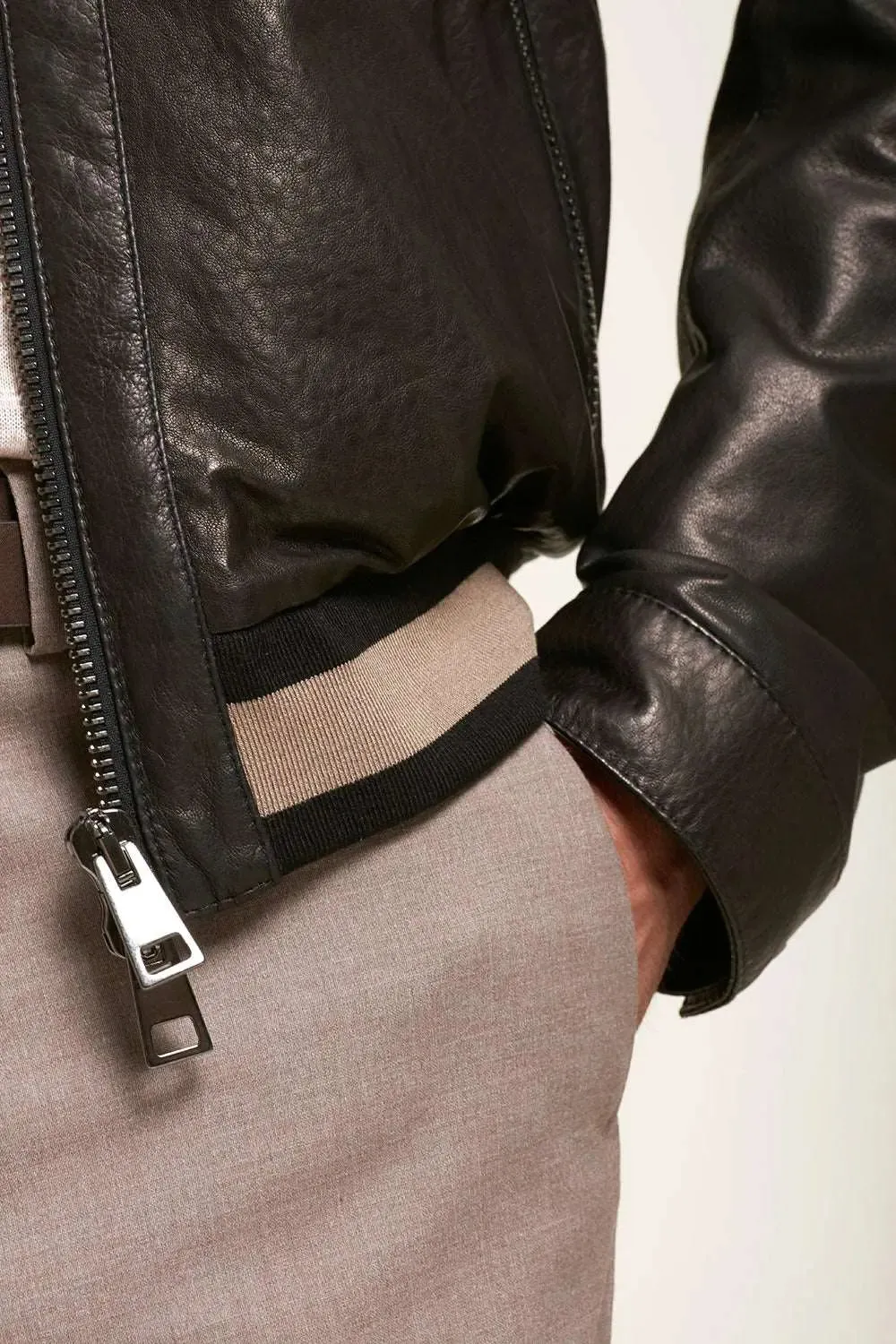 Leather jacket mens