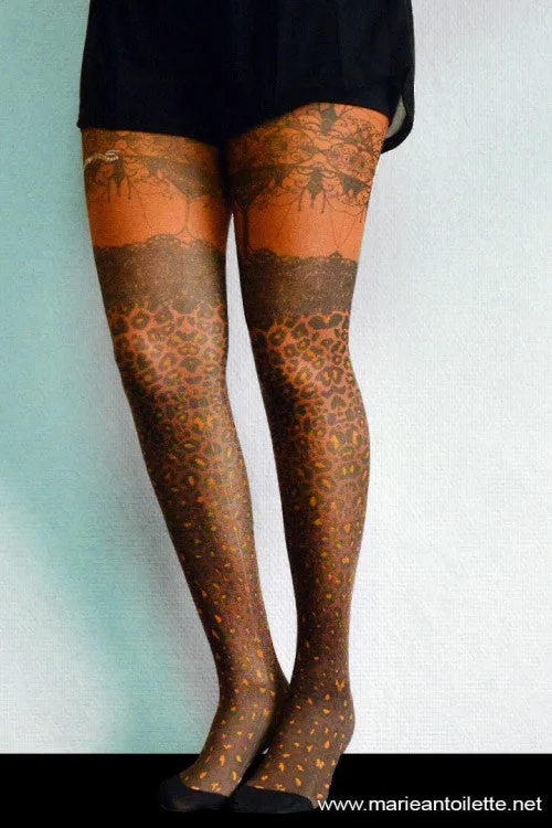 Leopardo Printed Tights