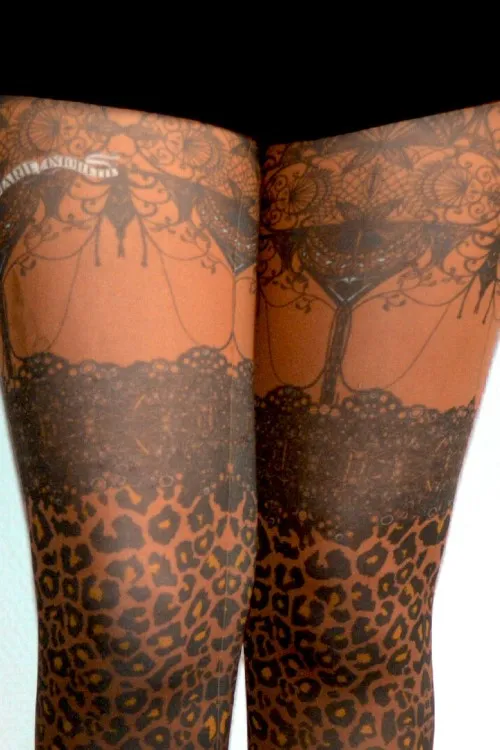 Leopardo Printed Tights