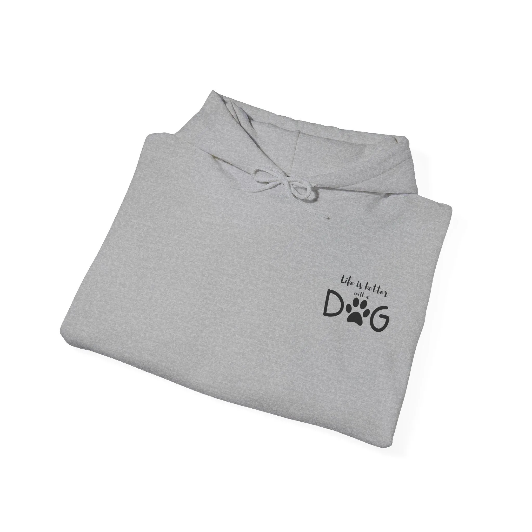 Life is Better with a Dog Hoodie – Cozy Unisex Cotton Pullover for Dog Lovers