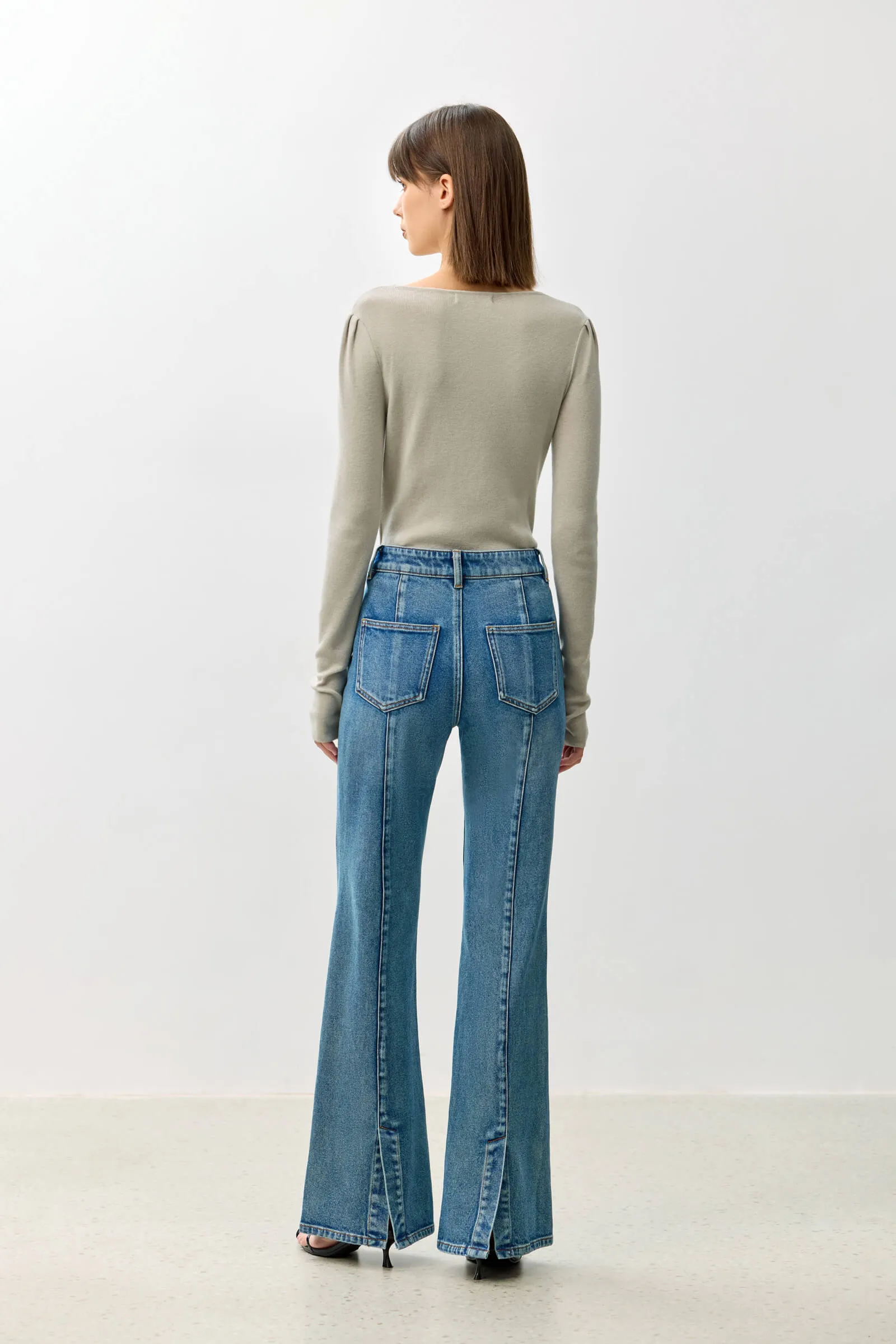 LILY Retro Slim Fit Flare Pants