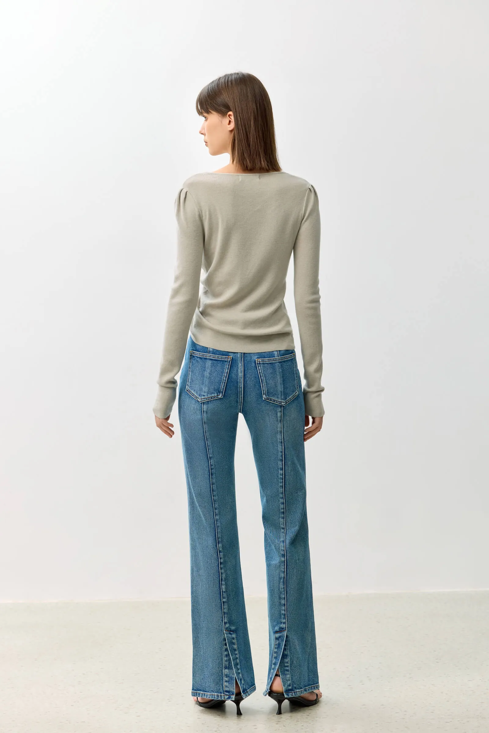 LILY Retro Slim Fit Flare Pants