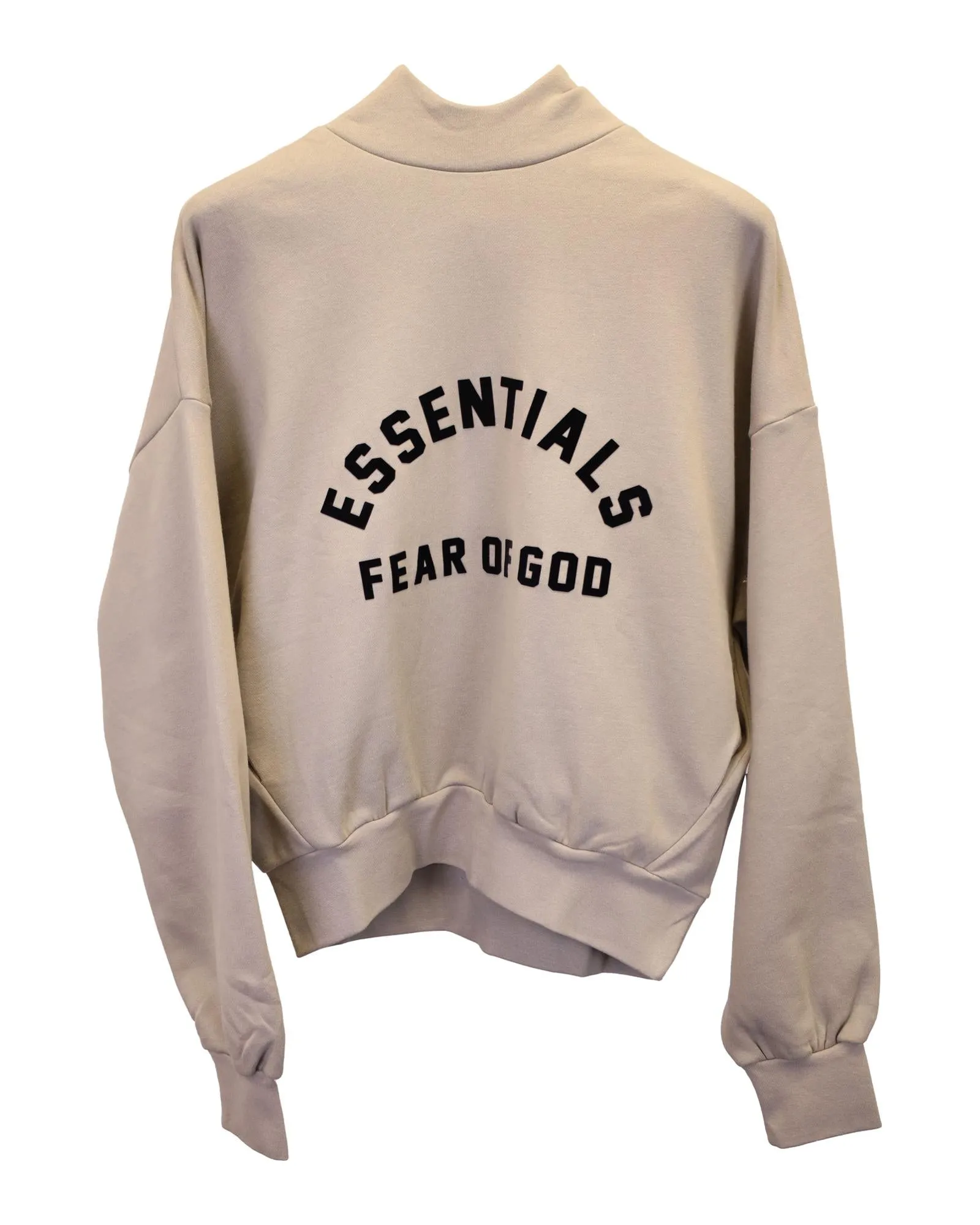 Logo Bonded Beige Cotton Hoodie by Fear of God Essentials