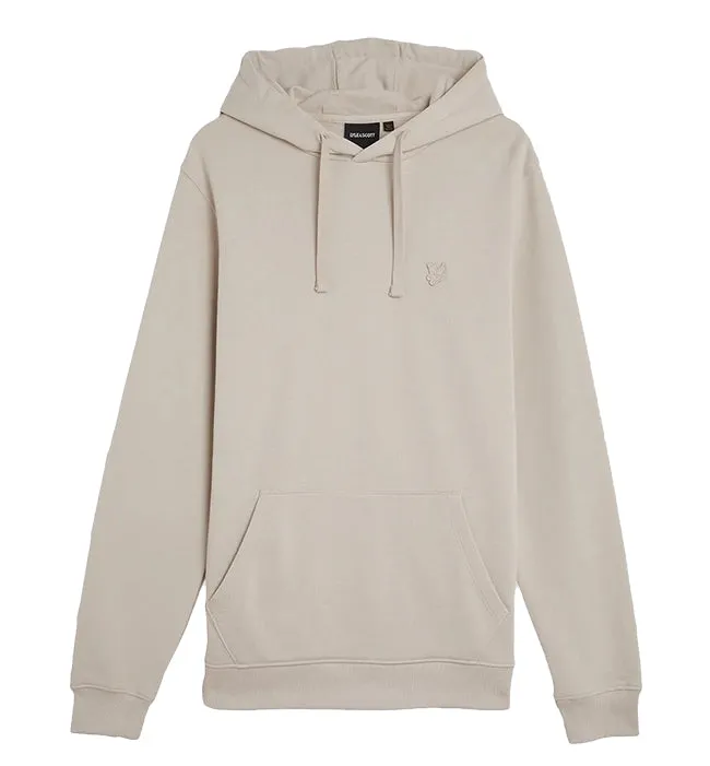 Lyle and Scott Mens Tonal Eagle Pullover Hoodie Cove