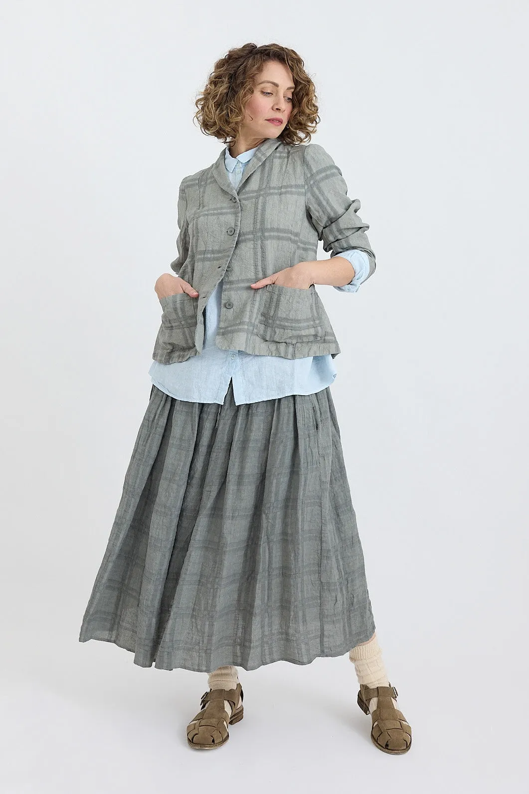 Manuelle Guibal - Fifi Check Gathered Skirt