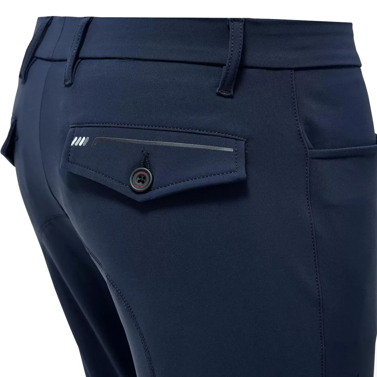 MEN&#x27;S TROUSERS IN BI-STRETCH FABRIC OCEAN BLUE