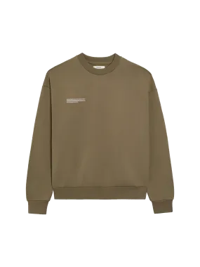 Mens In Conversion Cotton Sweatshirt—carbon brown