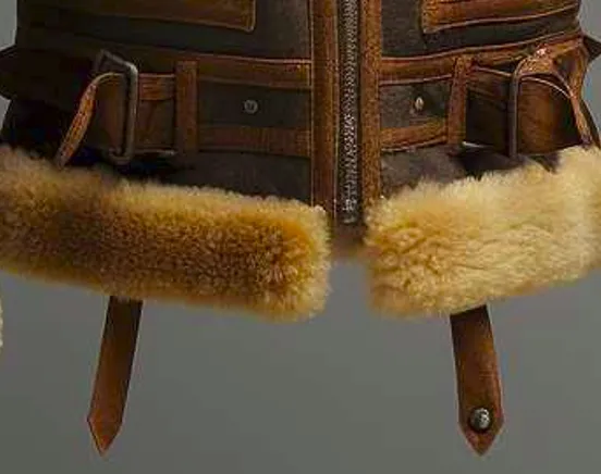 Men's Leather Shearling Aviator jacket