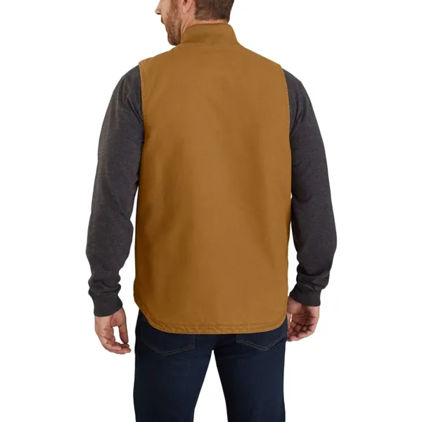 Men's Washed Duck Insulated Rib Collar Vest