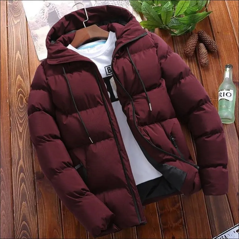 Men's Winter Cotton Padded Coat for Timeless Elegance and Warmth