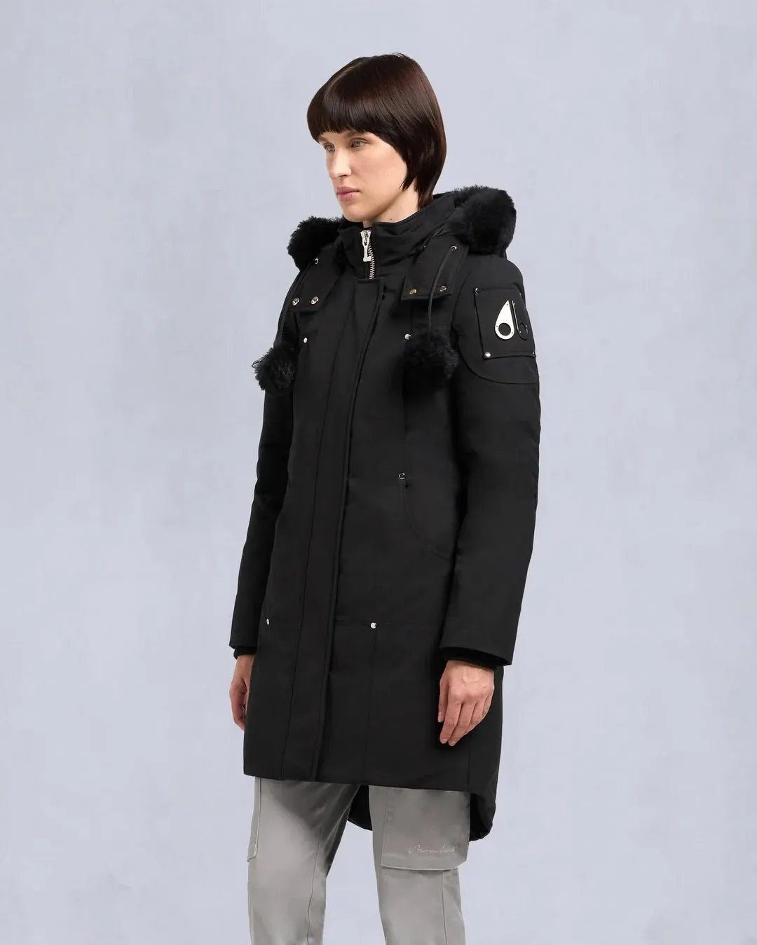 MOOSE KNUCKLES - ORIGINAL SHEARLING STIRLING PARKA WOMENS (pompom) - M32LP203S