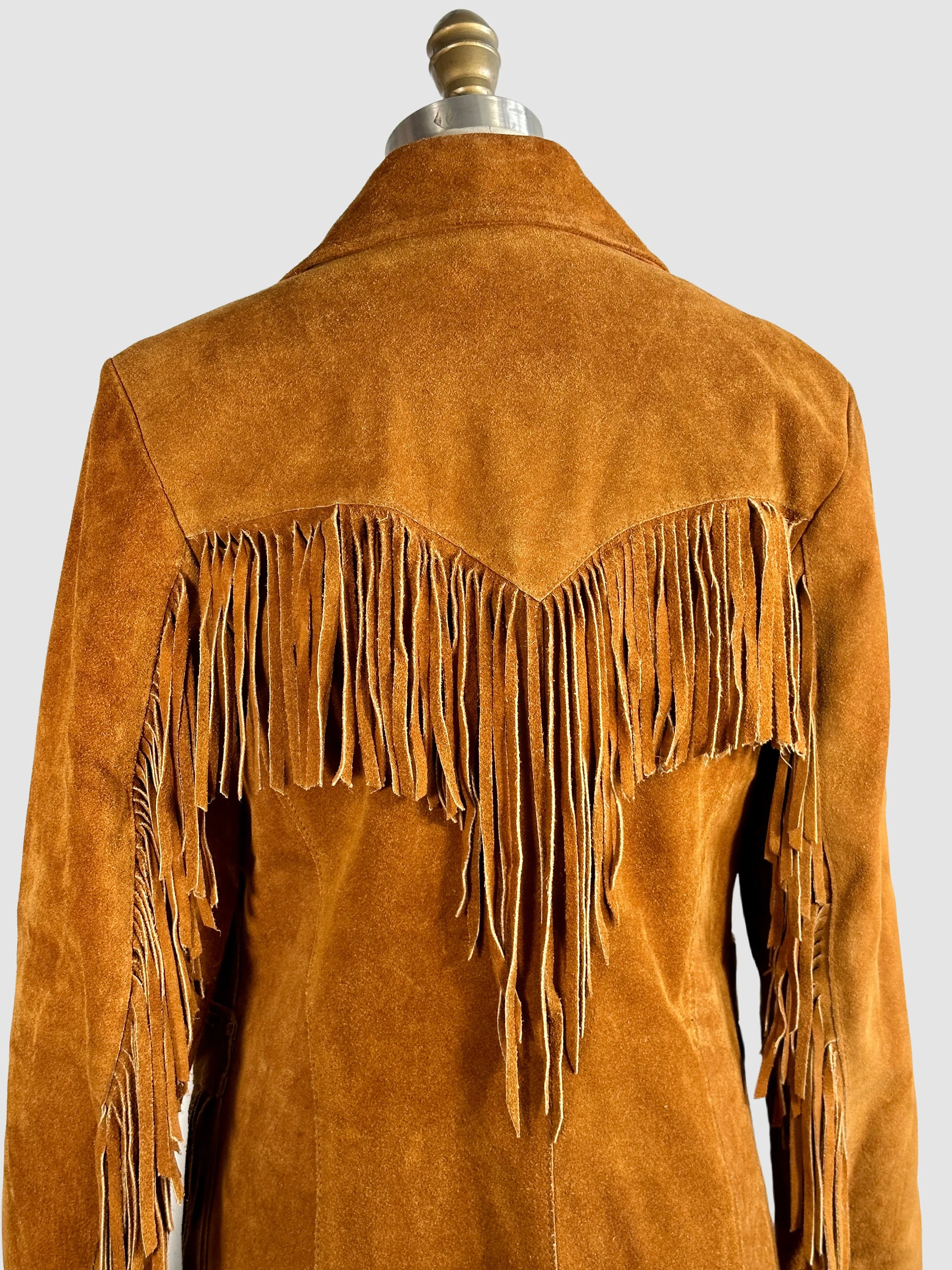 MS PIONEER WEAR 70s Suede Fringe Jacket  • Size Small