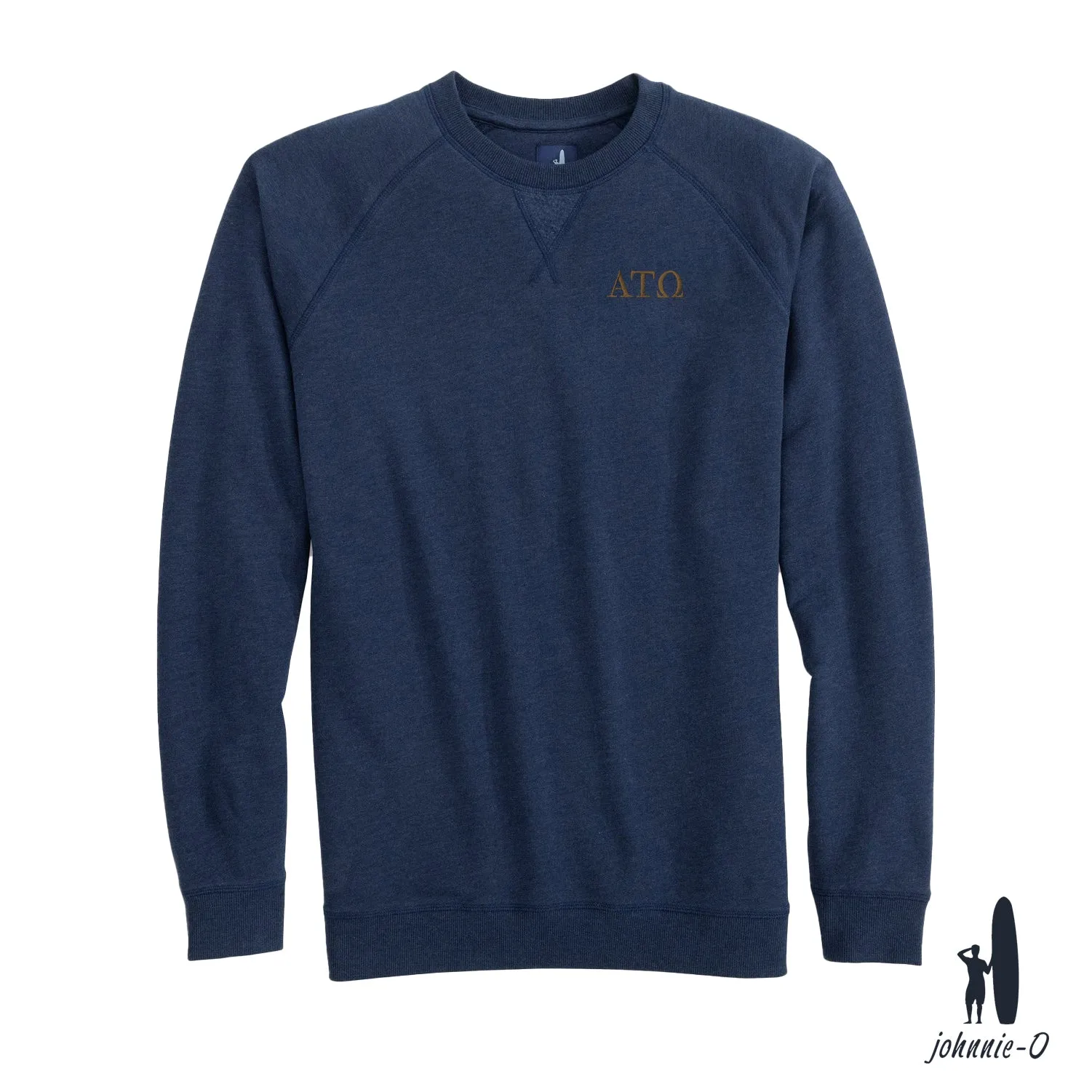 New! ATO Johnnie-O Navy Freeman Crewneck