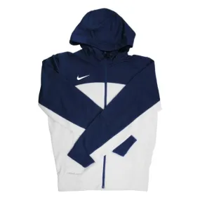 Nike Therma-FIT Men's White/Blue Full Zip Training Hoodie - Small