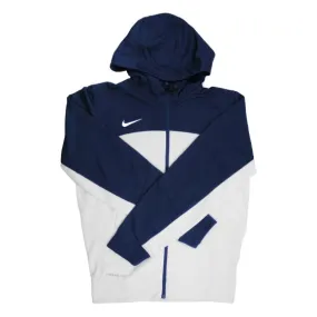 Nike Therma-FIT Men's White/Navy Full Zip Training Hoodie