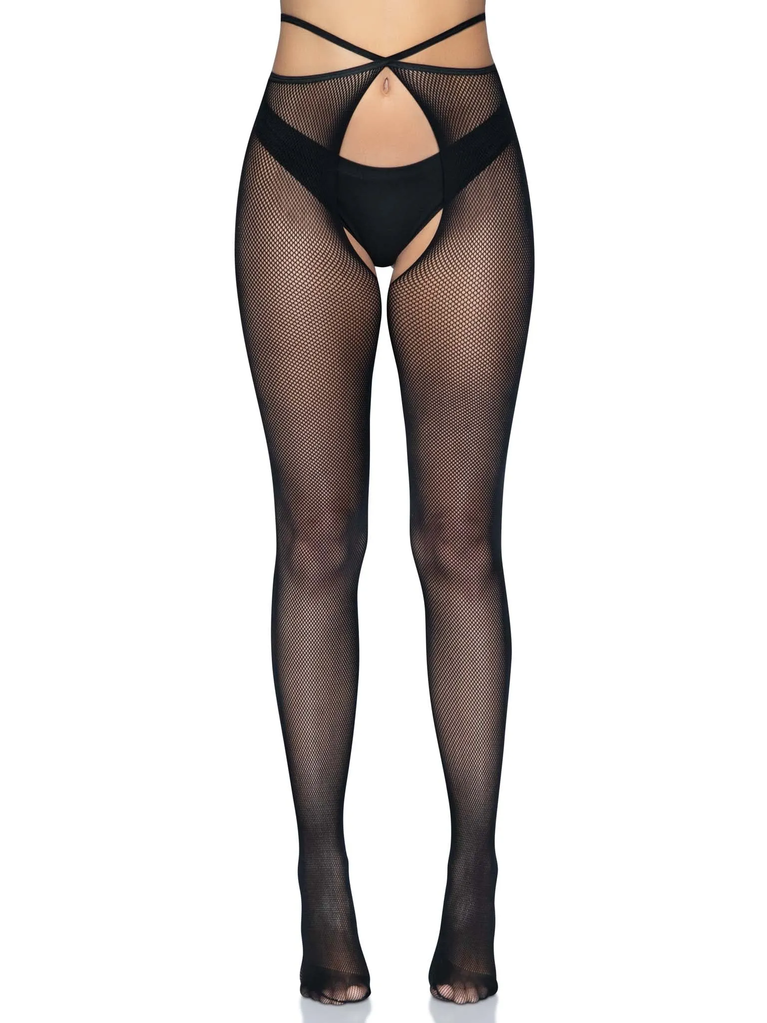 Olivia Crotchless Fishnet Tights