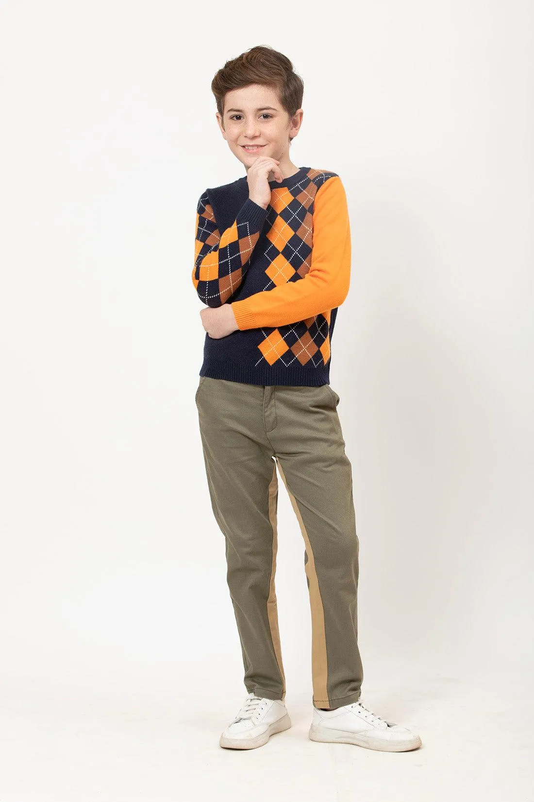 One Friday Varsity Chic Green Adventure Trousers for Boys