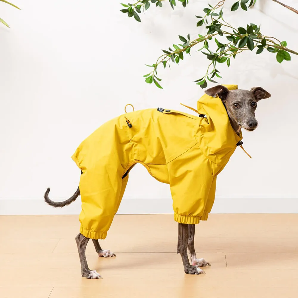 Outdoor Lightweight Waterproof Dog Raincoat with Hood