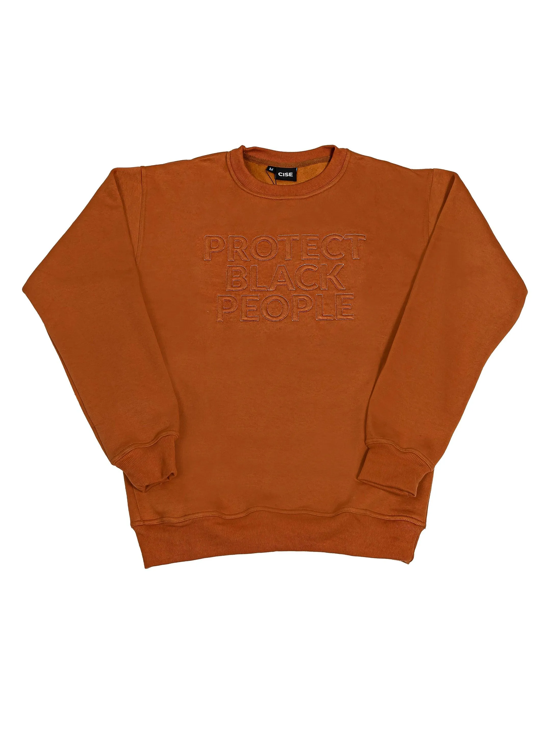 PBP - Crewneck Sweatshirt (Brown) - 3D Embroidery