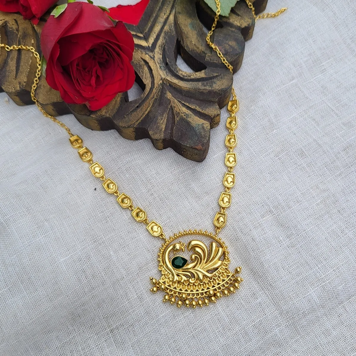 Peacock Enigma Pendant Necklace