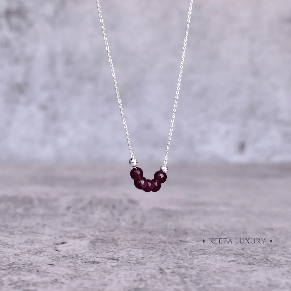 Pink Passion - Garnet Necklace