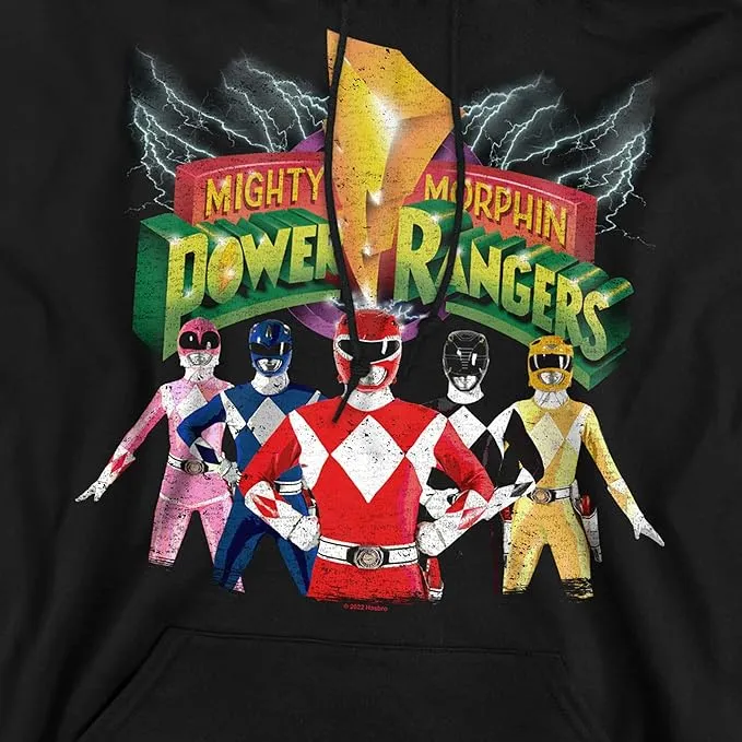 Power Rangers Rangers Unite Mens Pullover Hoodie