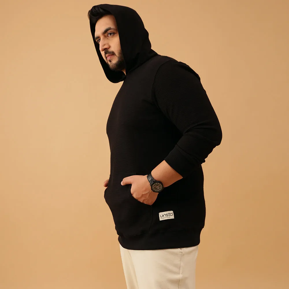 Premium Knitted Textured Hoodie