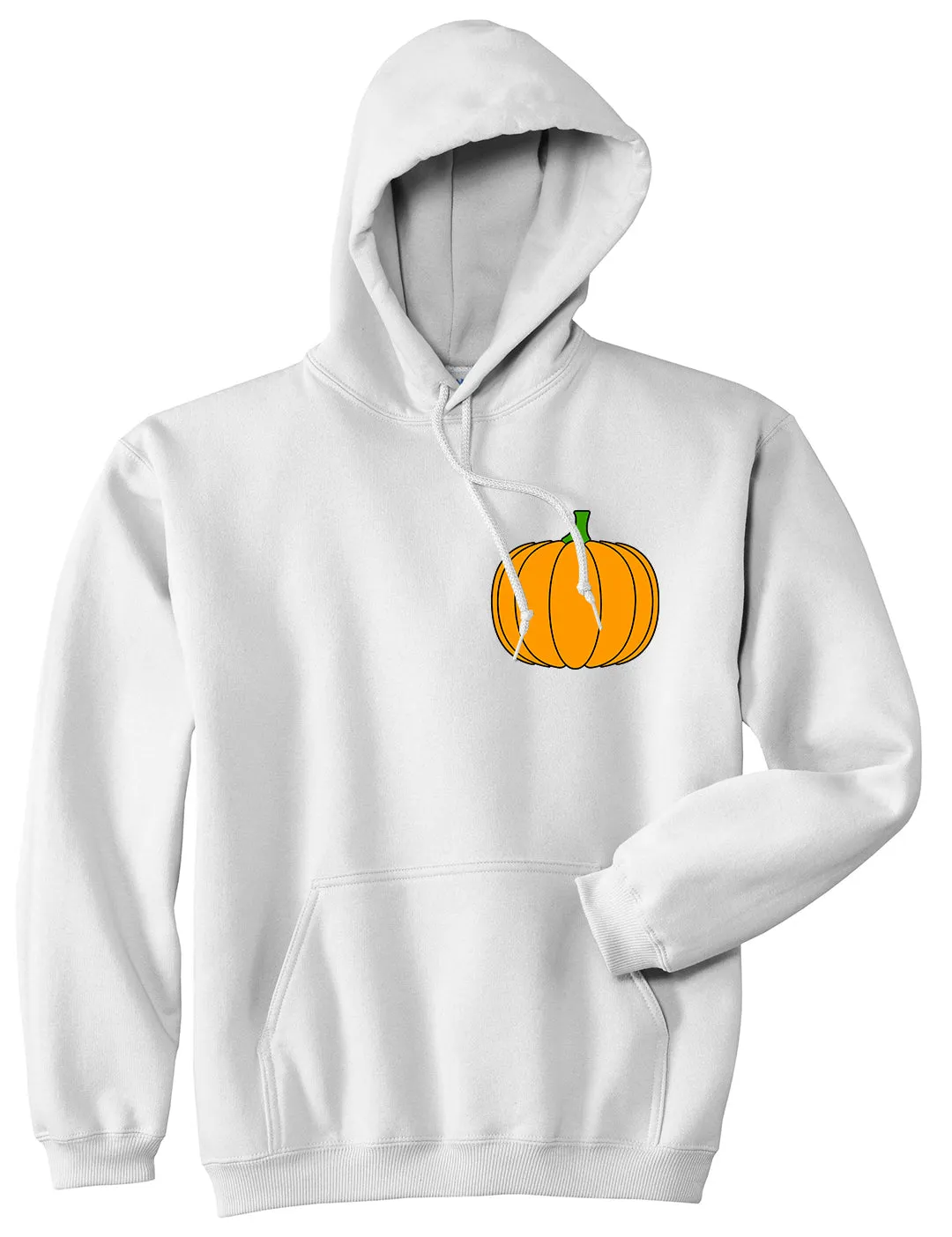 Pumpkin Fall Chest Mens Pullover Hoodie