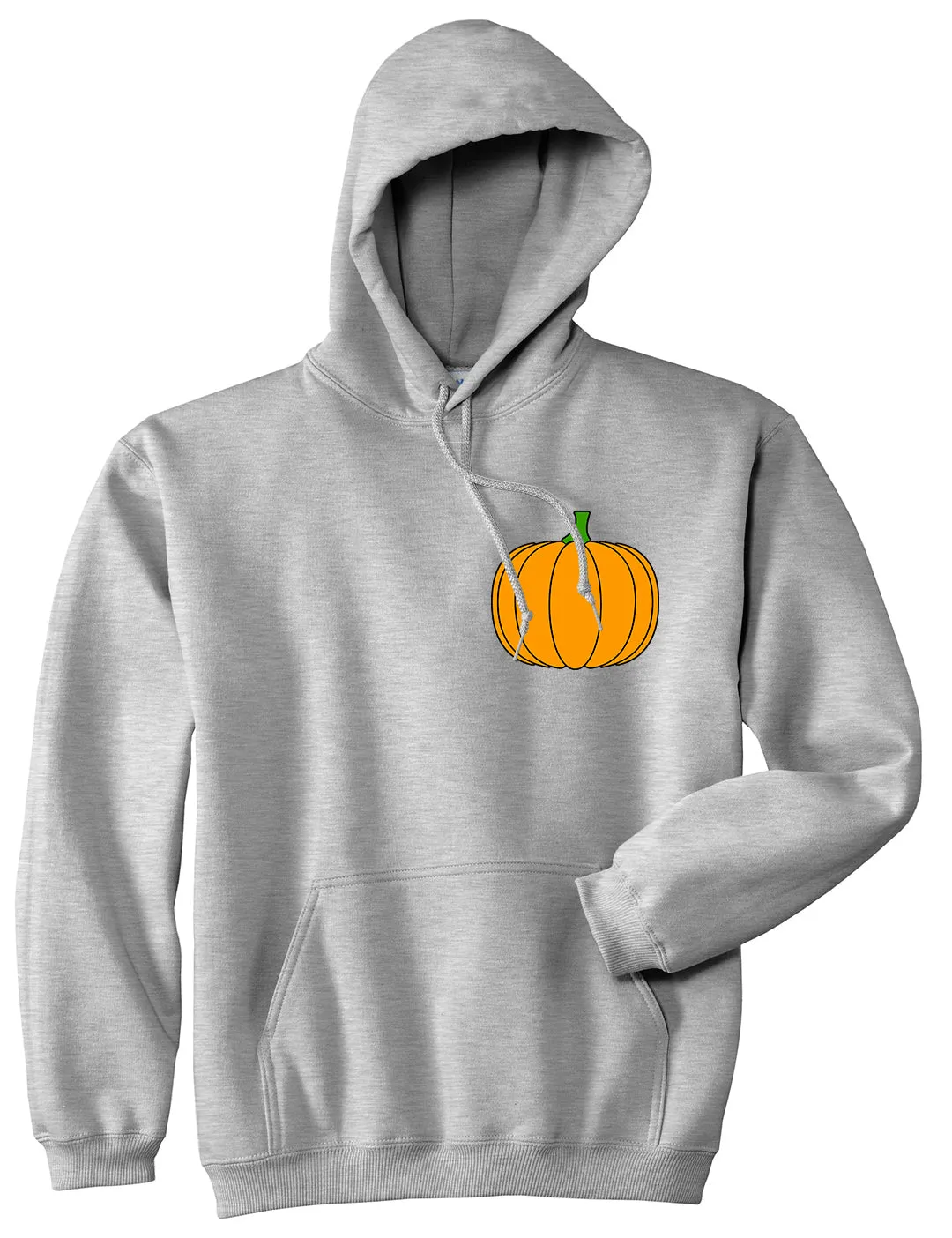 Pumpkin Fall Chest Mens Pullover Hoodie