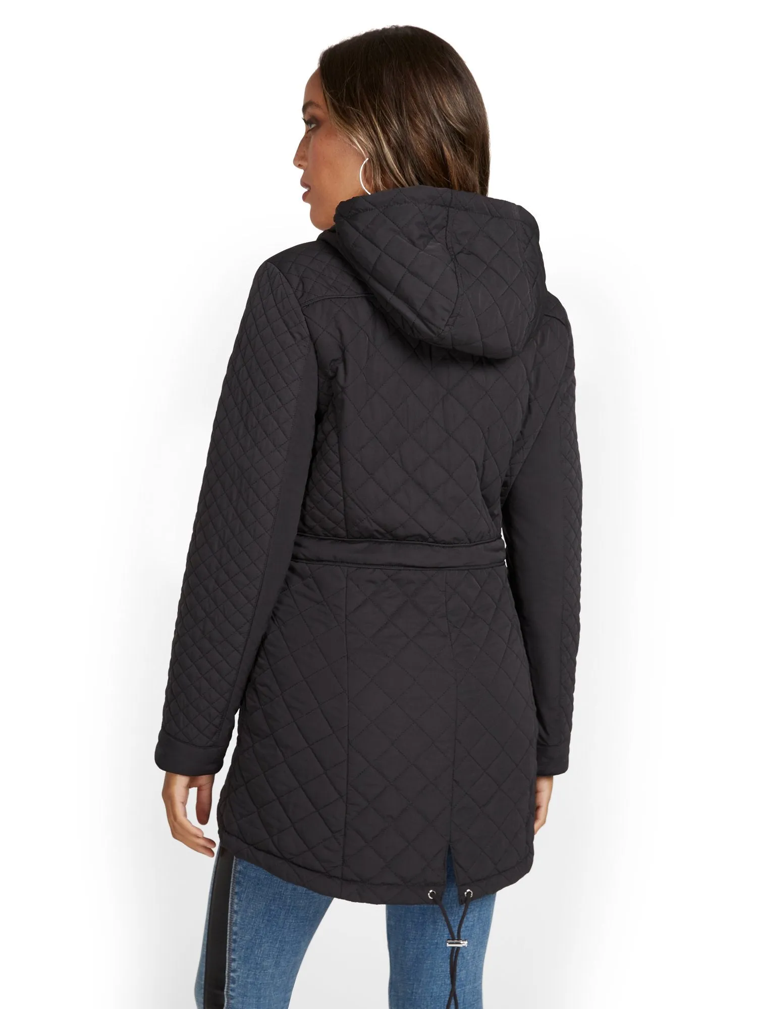 REPREVE® Long Quilted Coat