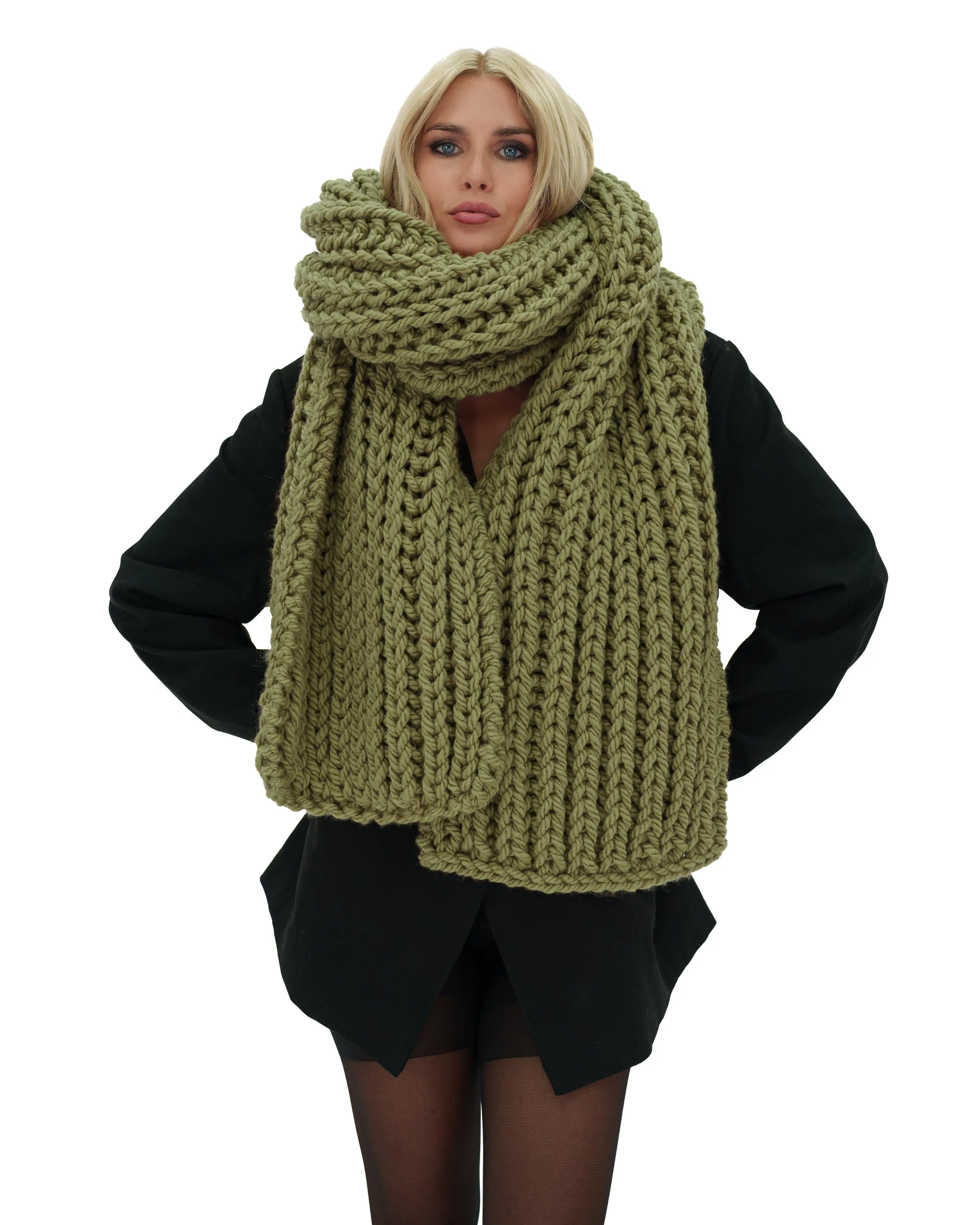 Ribbed Chunky Scarf