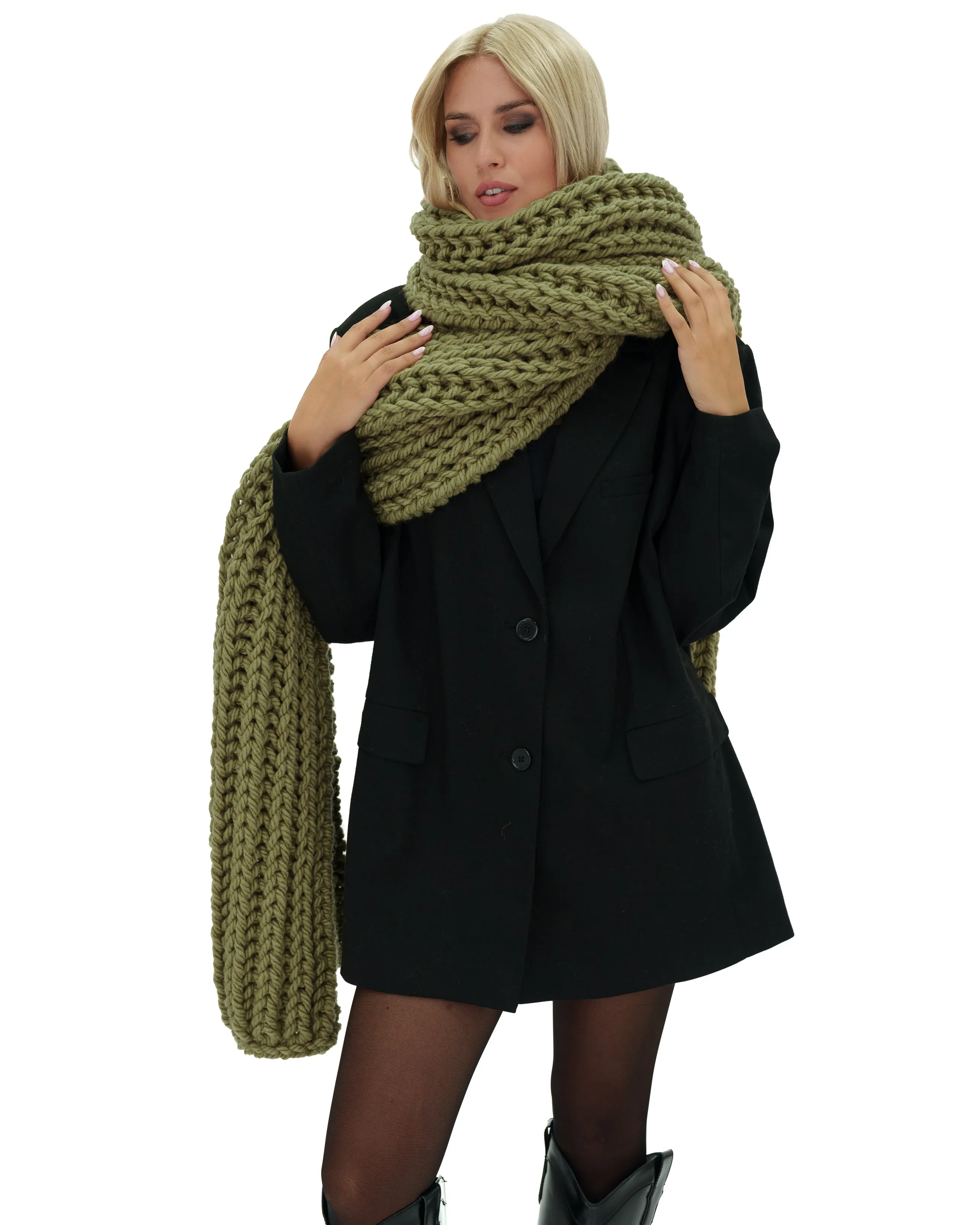 Ribbed Chunky Scarf