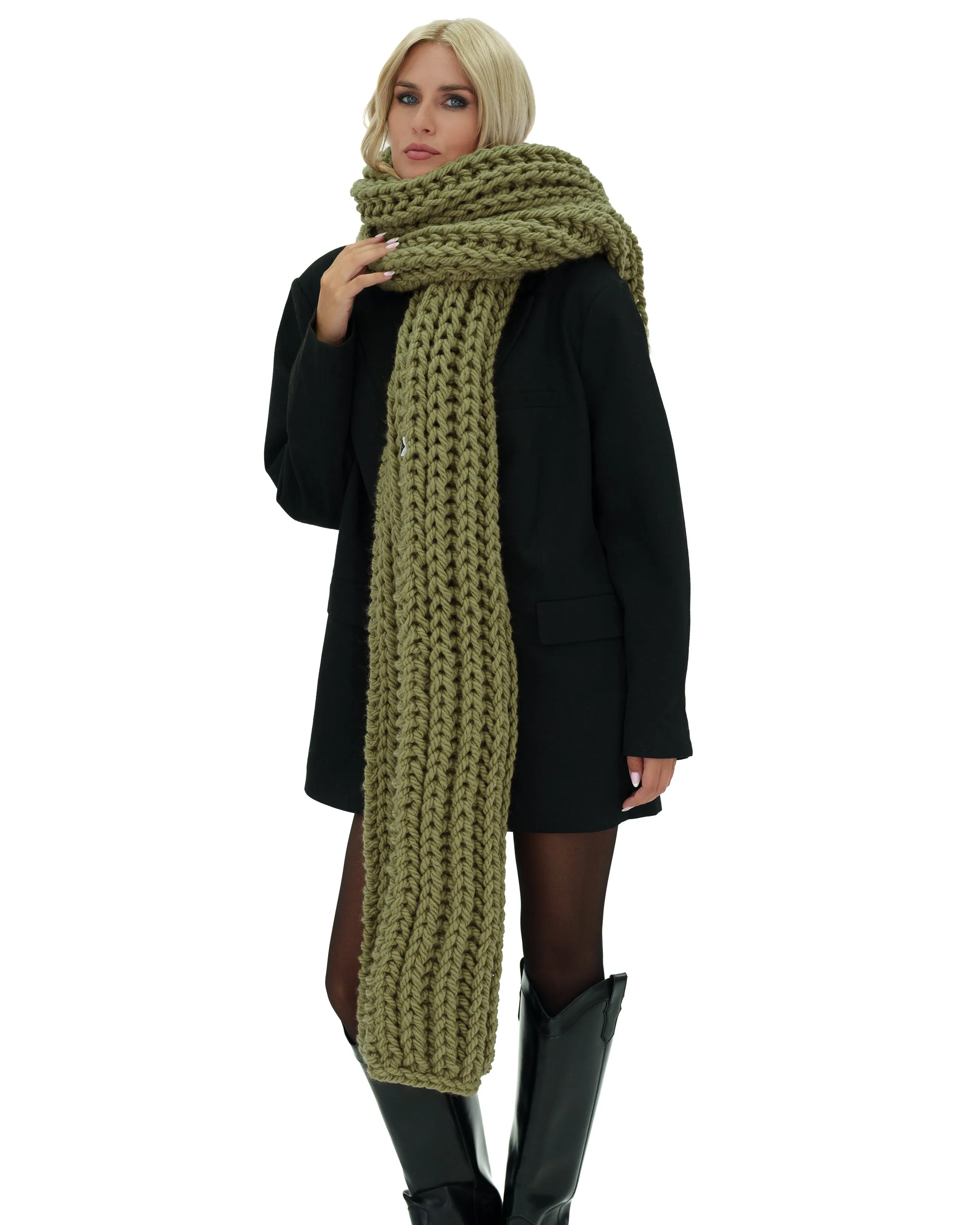 Ribbed Chunky Scarf