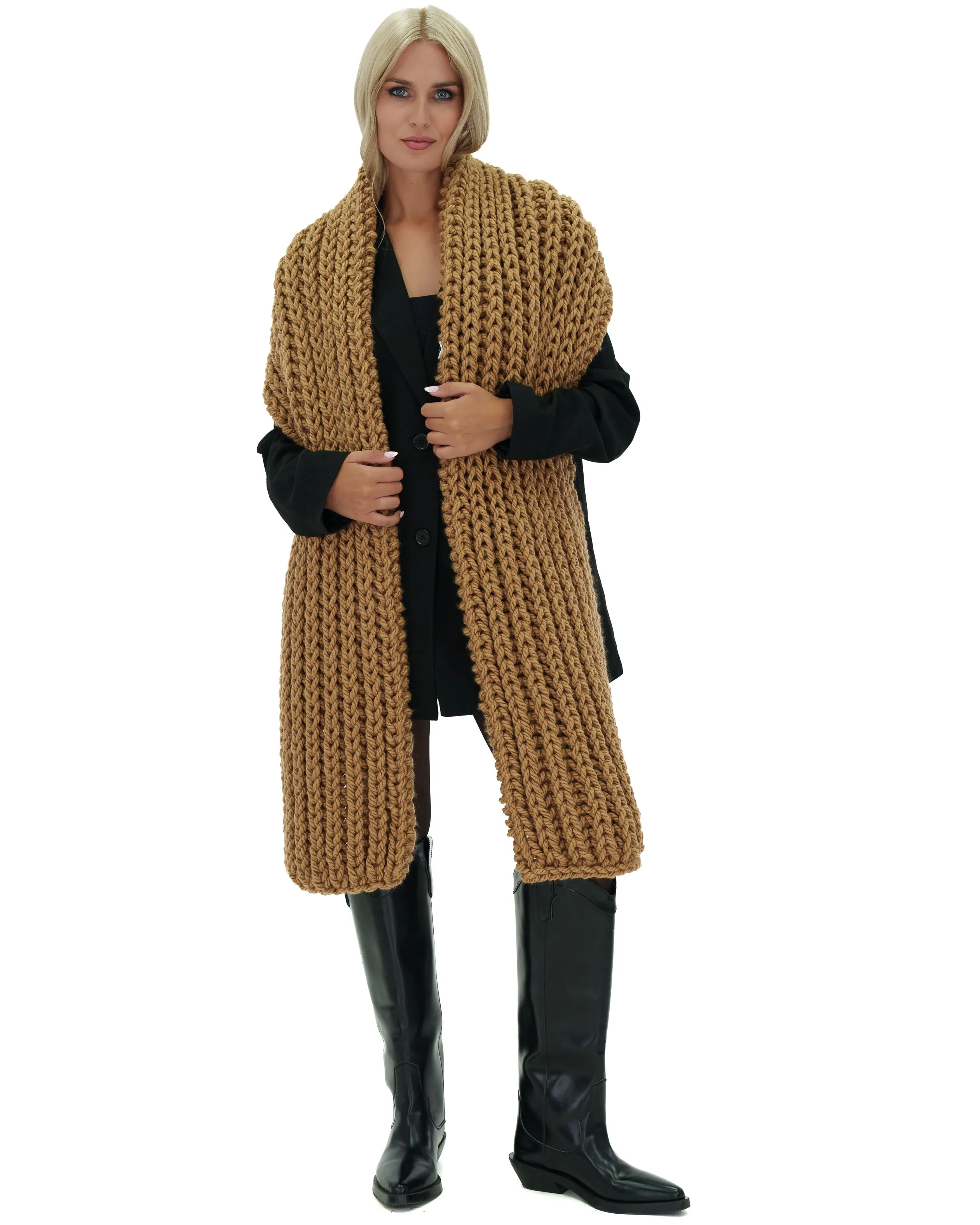 Ribbed Chunky Scarf