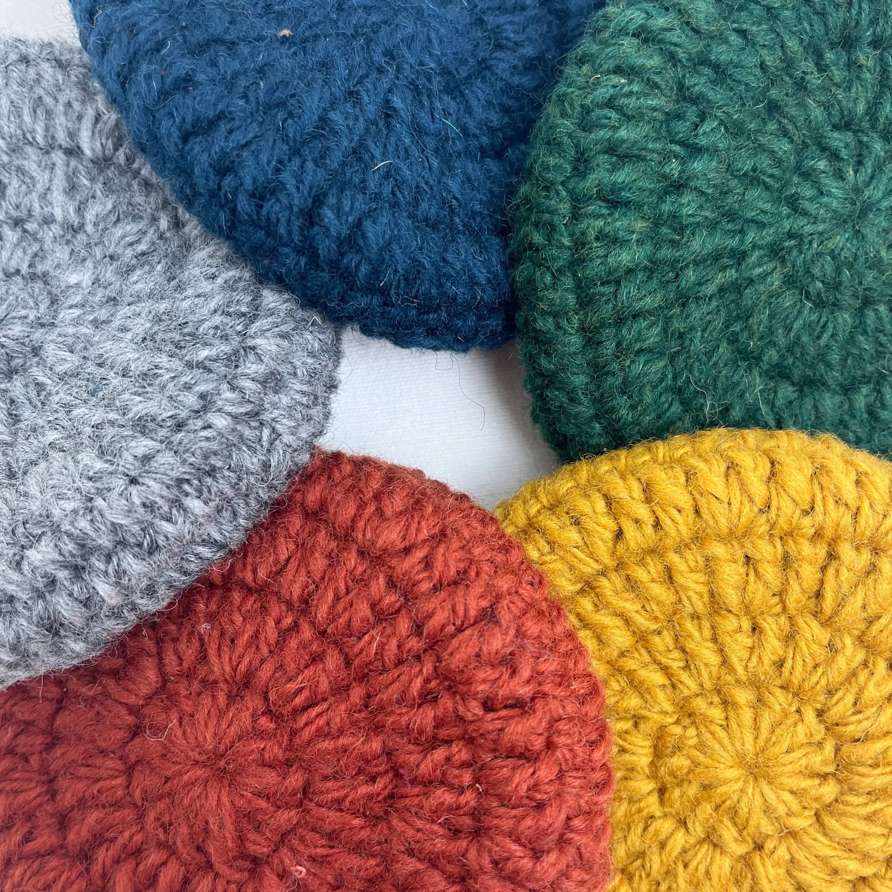 RICA Crochet Wool Circular Coin Purse (WS)