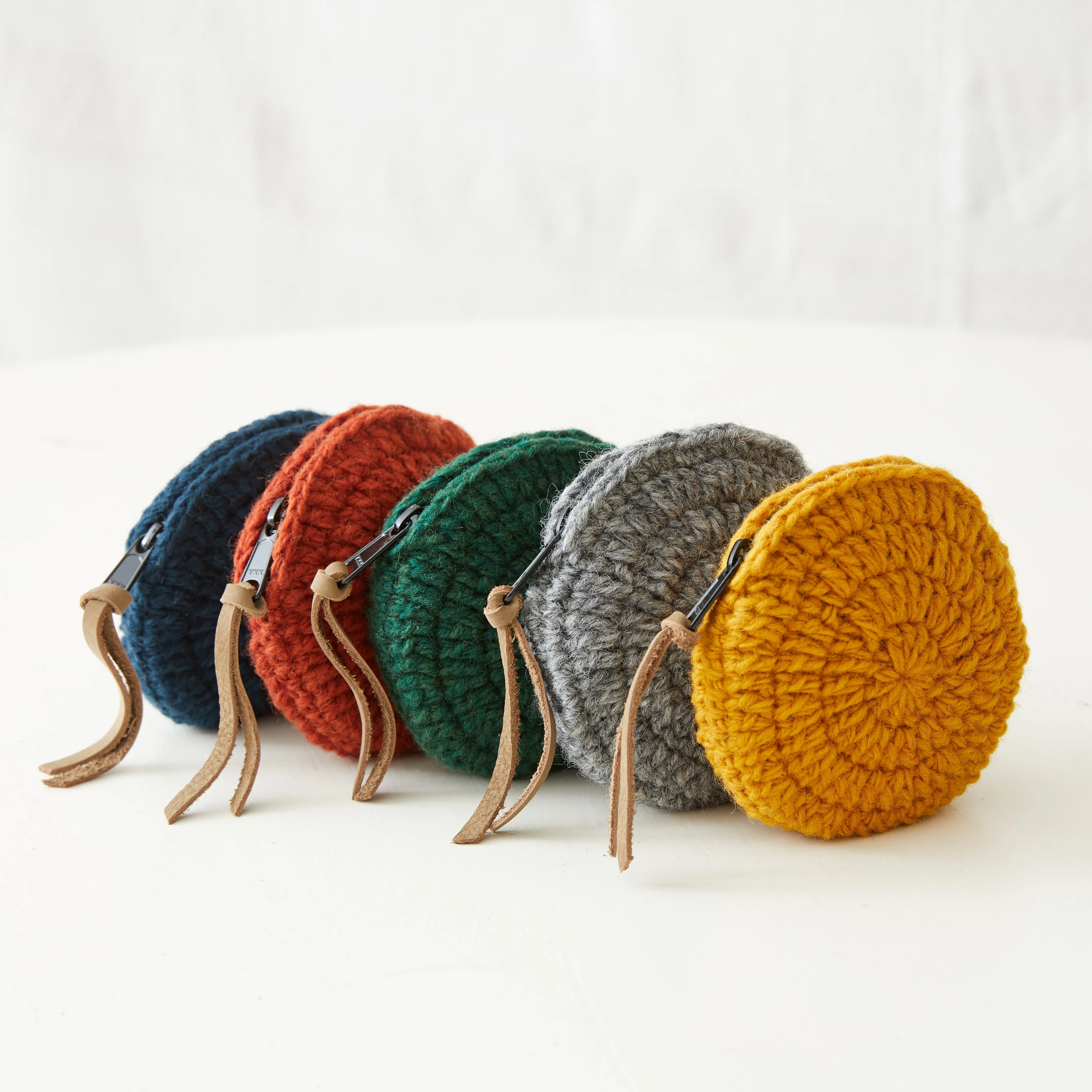 RICA Crochet Wool Circular Coin Purse (WS)