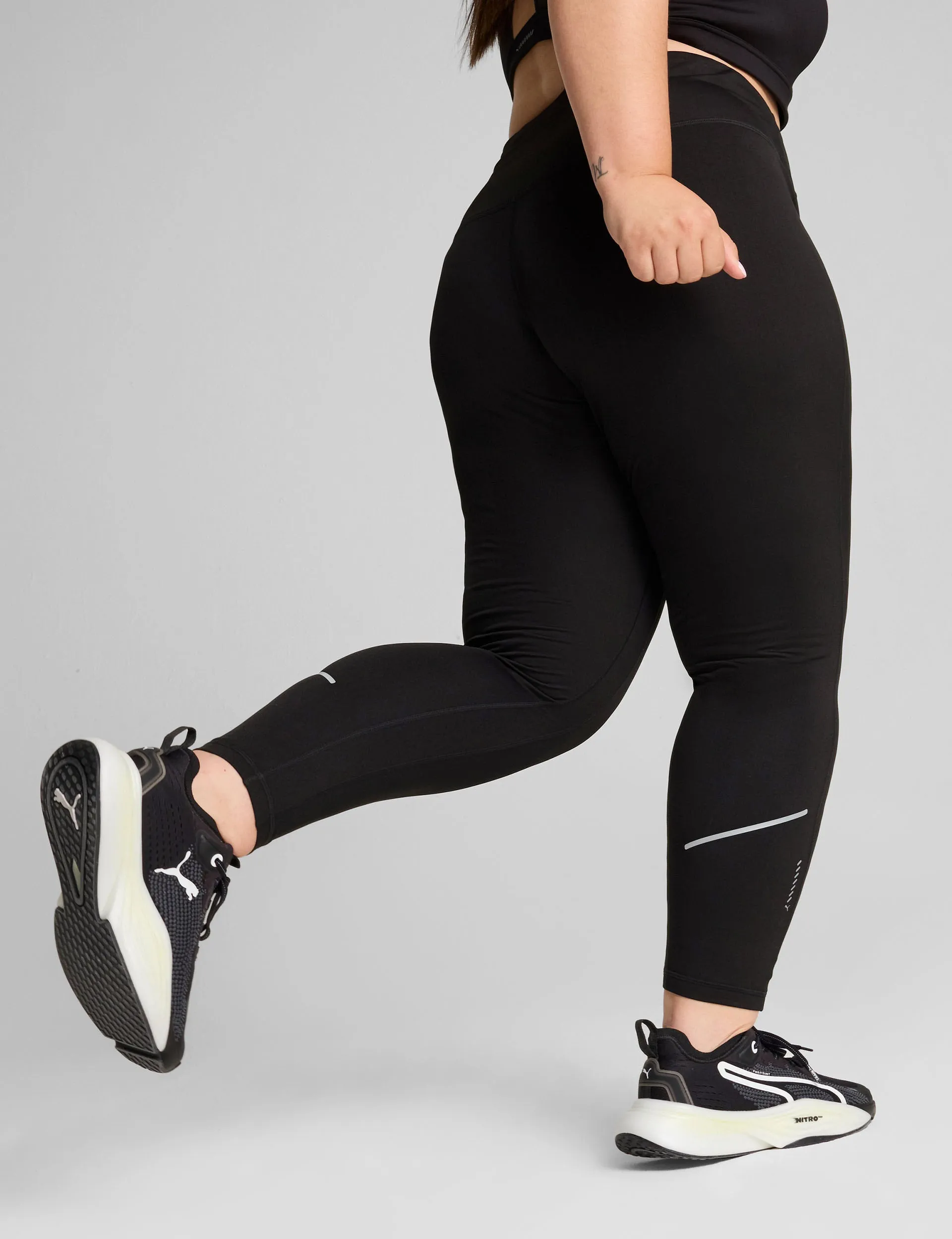 RUN Microfleece Tights - Black