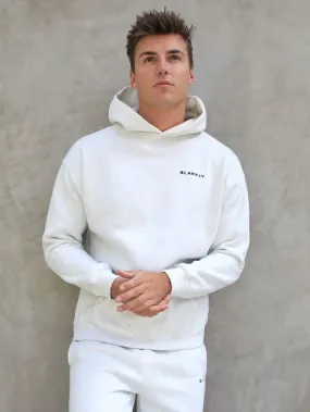 Series Relaxed Hoodie - Marl White