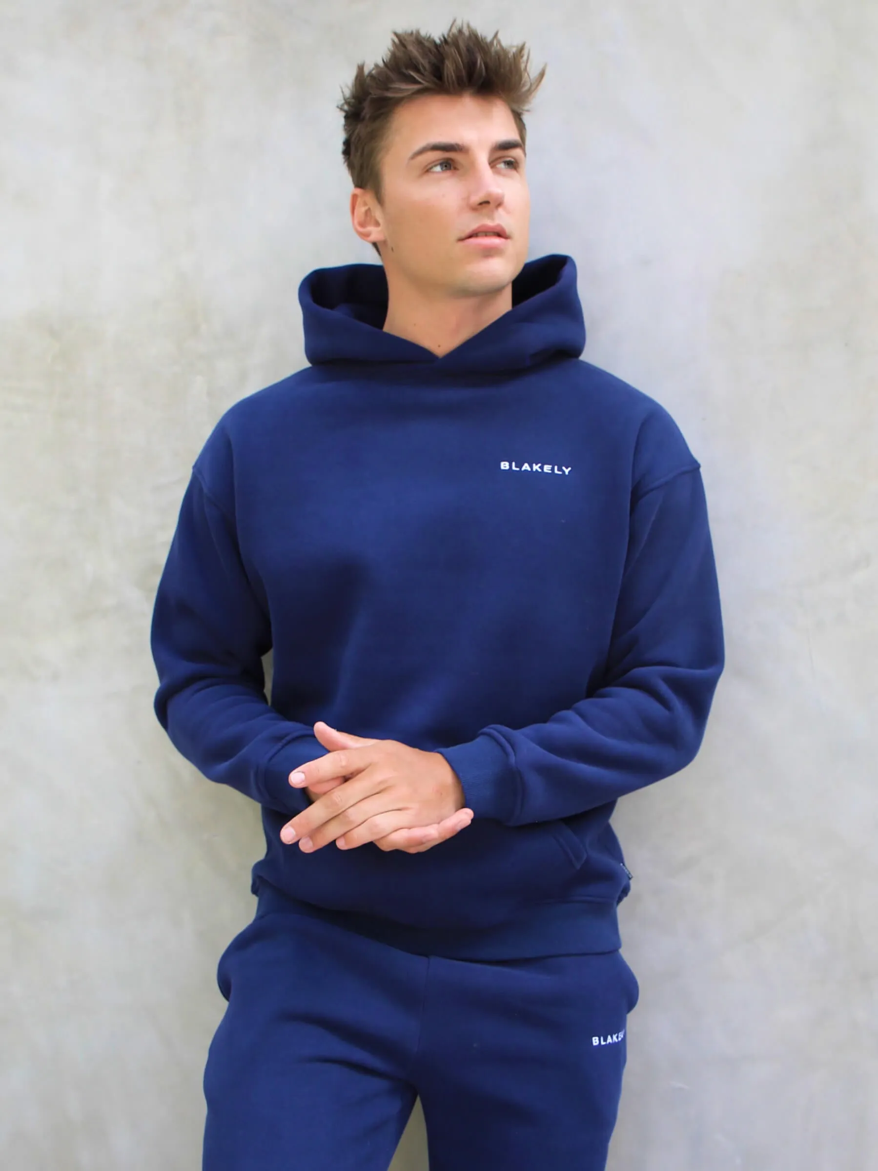 Series Relaxed Hoodie - Navy