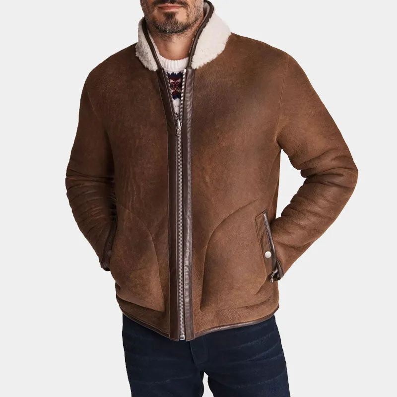 Shop Best Style Genuine Rag & Bone Elliot Shearling Leather Jacket