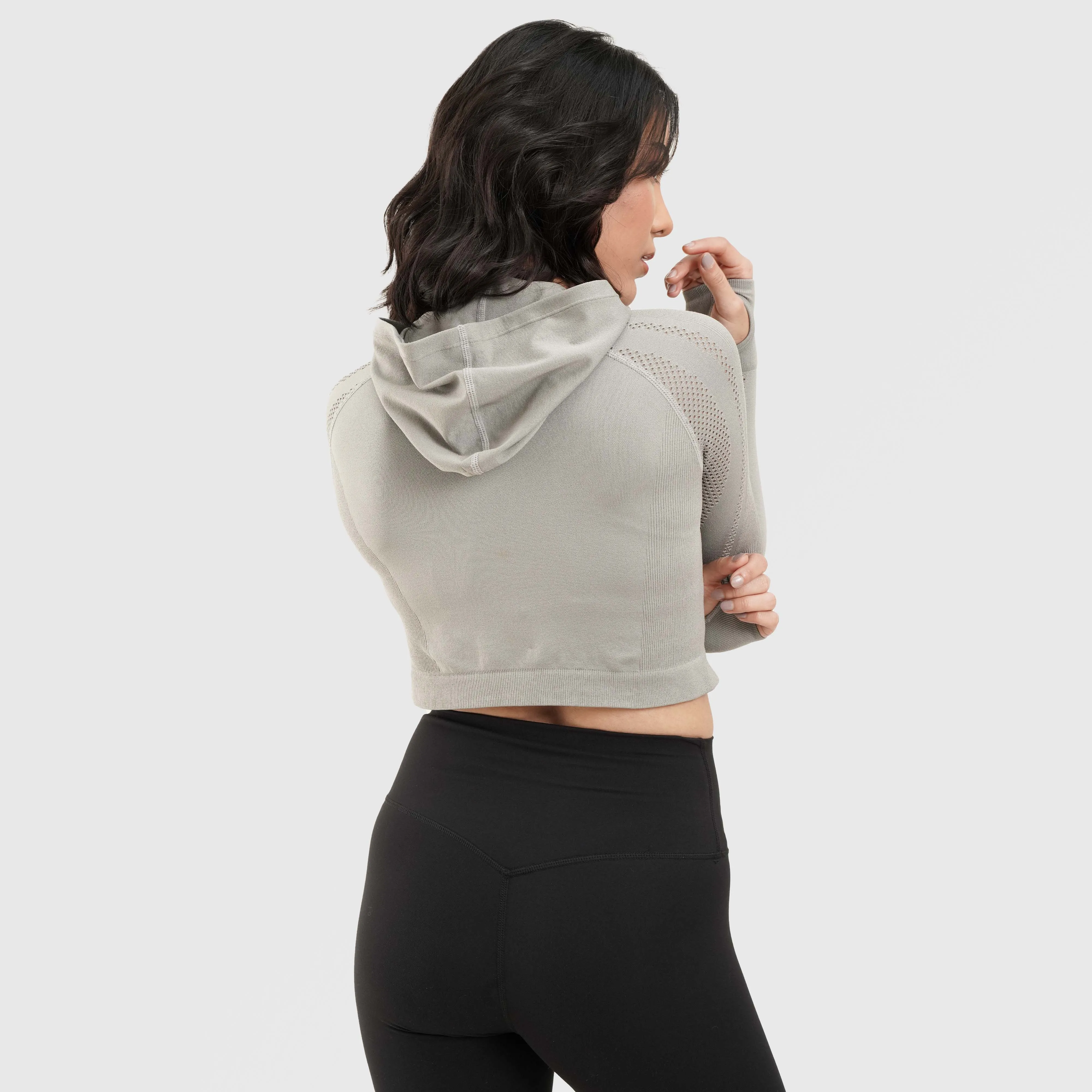 Snug Seamless Crop Top (Grey)