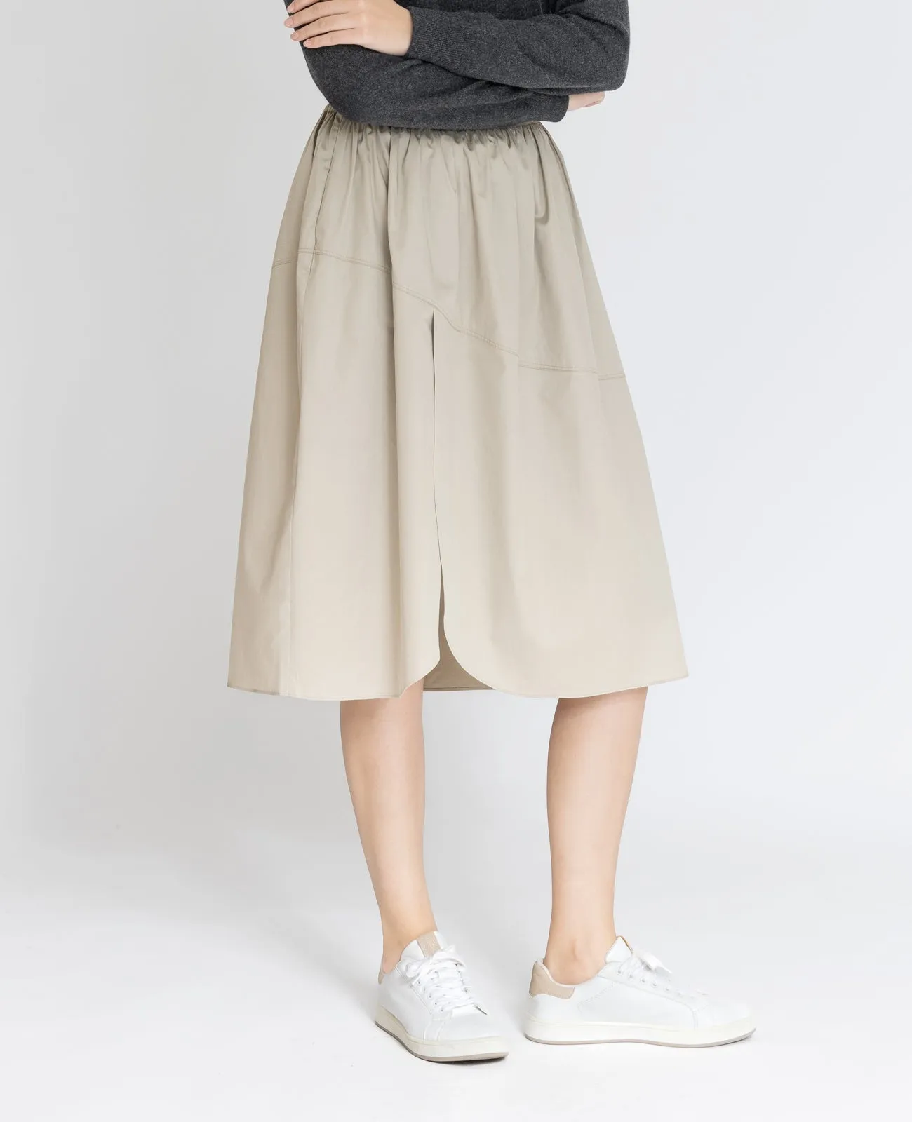 Supima Poplin Tulip Skirt