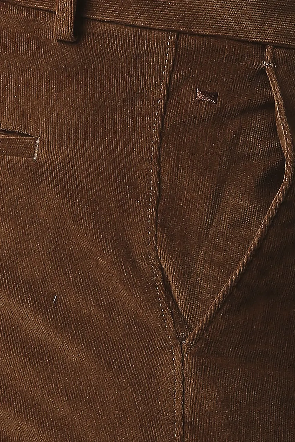 Tapered Fit Stretch Corduroy Trousers